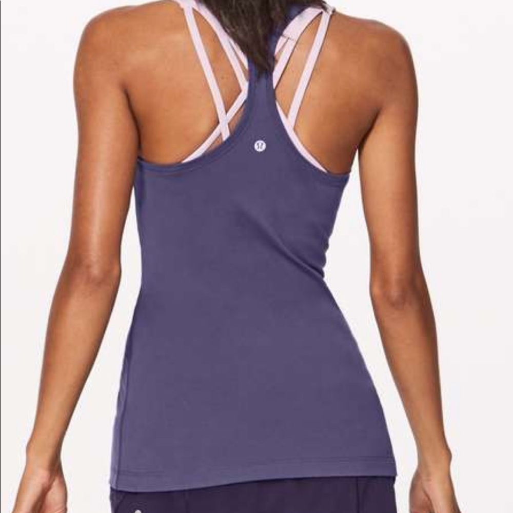 Lululemon Cool Racerback II Viola Purple Size 4 Tank top